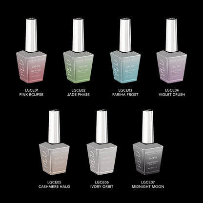 Chaun Legend Cat Eye Silk Collection Gel Polish bottles