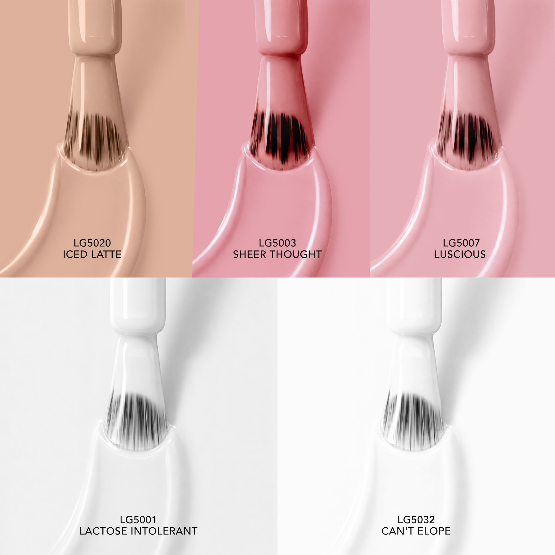 Chaun Legend French Tip Bundle polishes with brush in each color in bundle