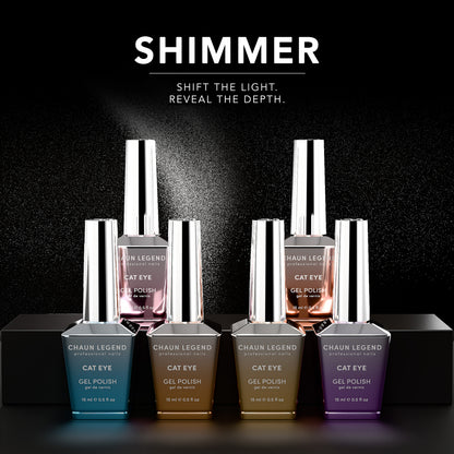 Chaun Legend Cat Eye Shimmer Collection Gel Polish - shift the light