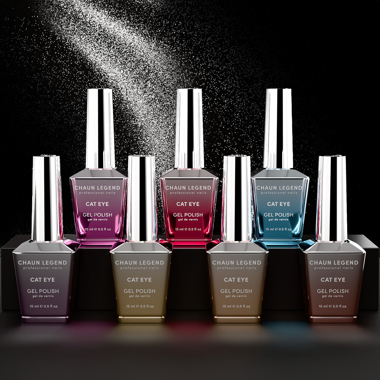 Chaun Legend Cat Eye Glitter Collection Gel Polish