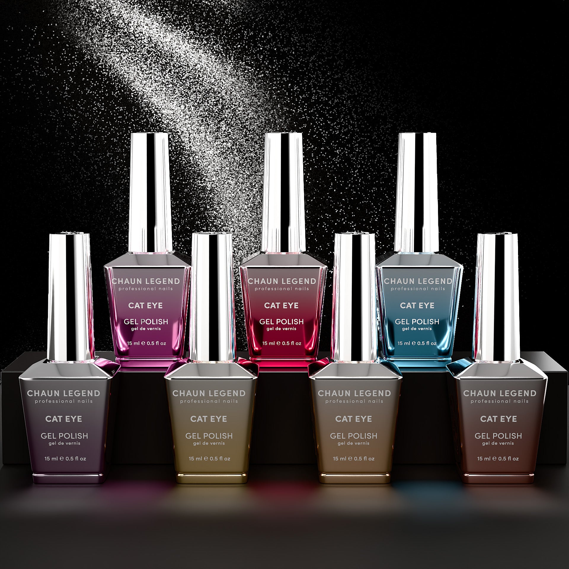 Chaun Legend Cat Eye Glitter Collection Gel Polish