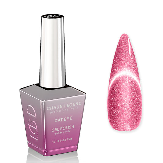 Chaun Legend Pink Diamonds Cat Eye Gel Polish