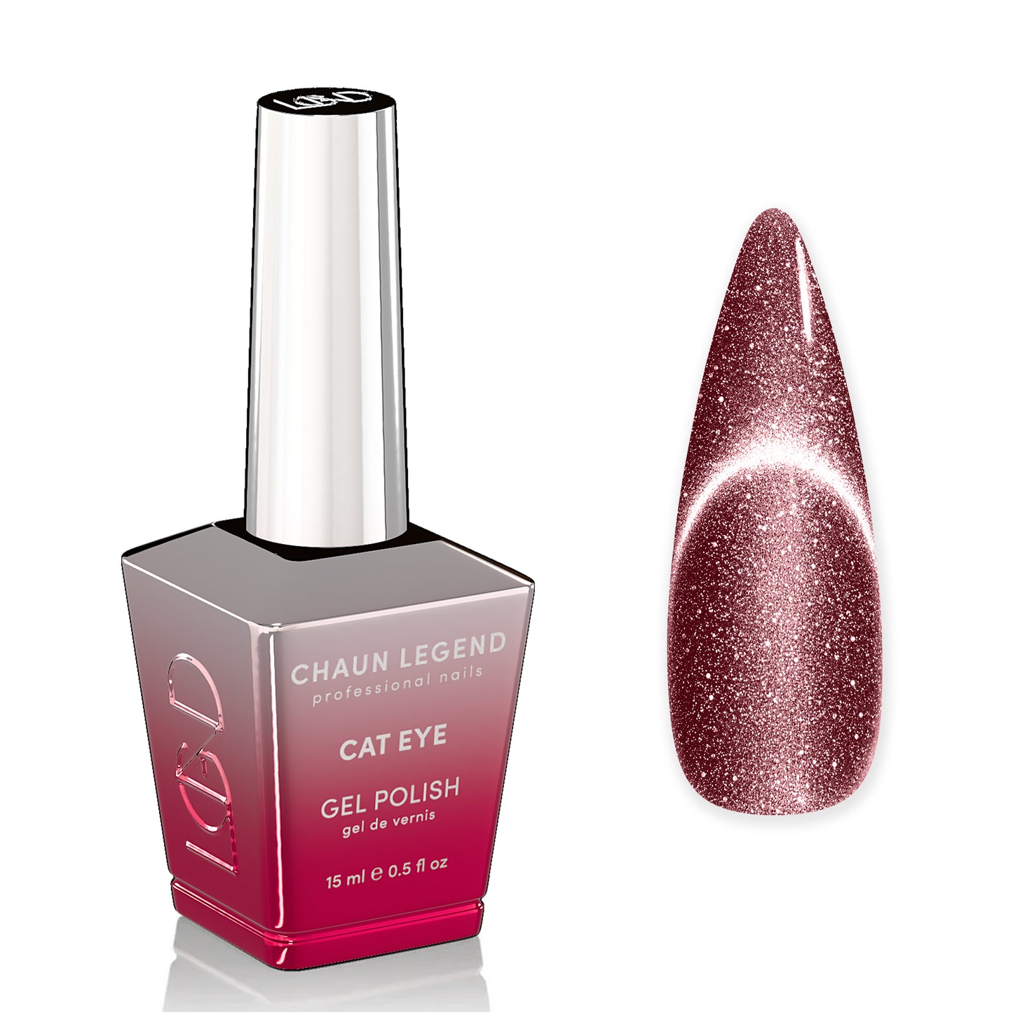 Chaun Legend Scarlet Celebration Cat Eye Gel Polish