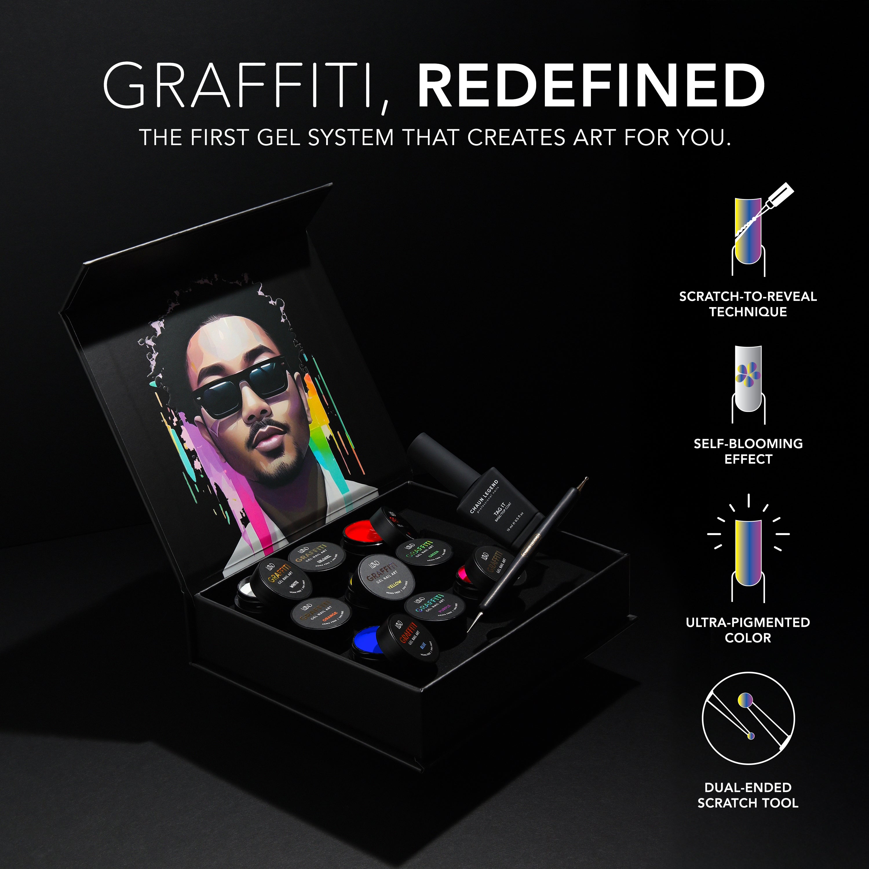 Graffiti Gel Nail Art Kit – Chaun Legend Professional Nails